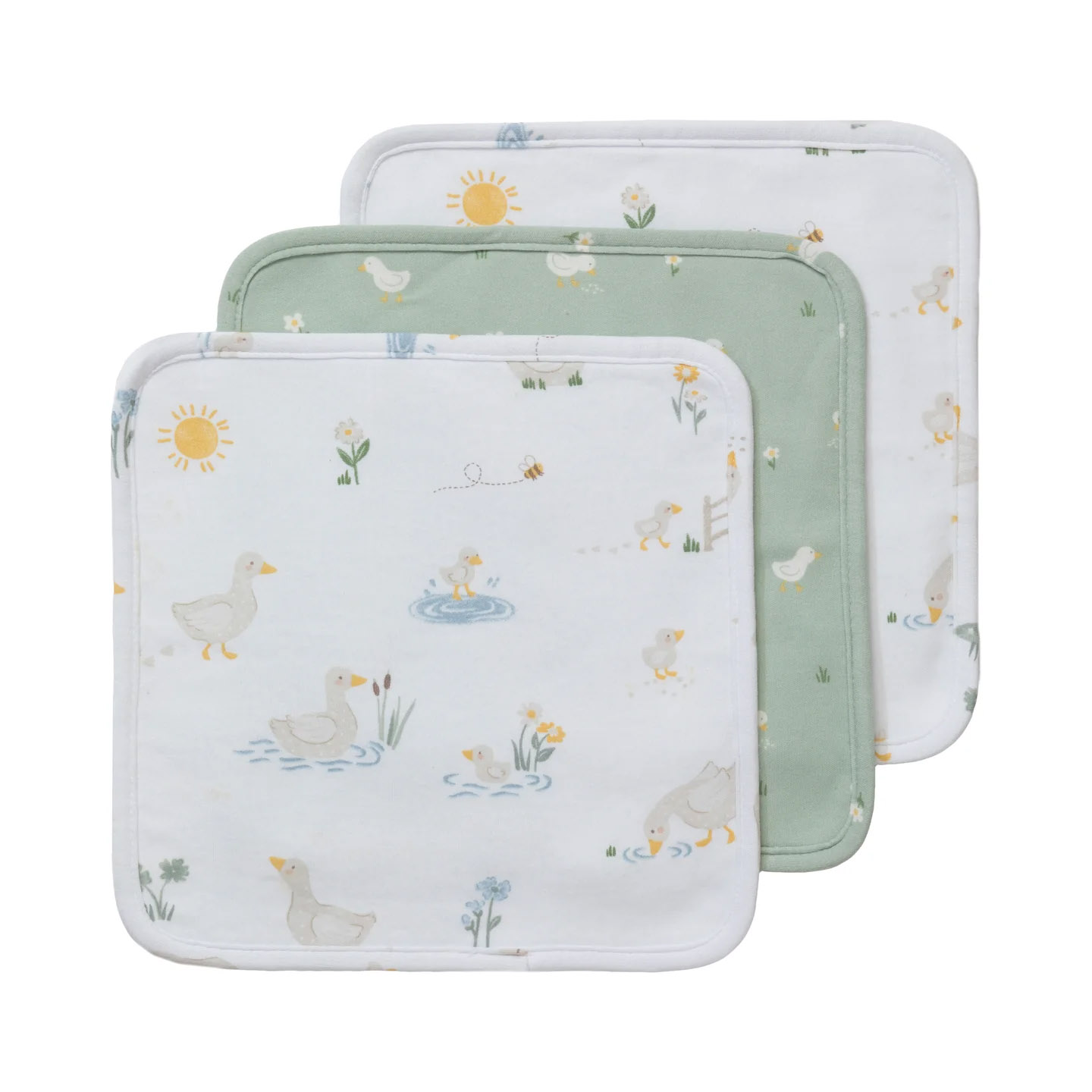 Living Textiles 3-Pack Wash Cloths